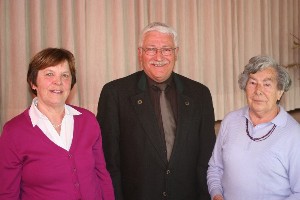 von links: Erika Lutz, Herbert Rentschler, Helene Müller Ehrungen 2010