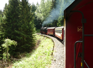 Fahrt mit der Brockenbahn Fahrt mit der Brockenbahn