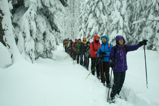 Schneeschuhwanderung 1. Februar 2015 Schneeschuhwanderung 1. Februar 2015